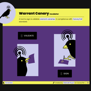 Thumbnail of the project Warrant canary incubator